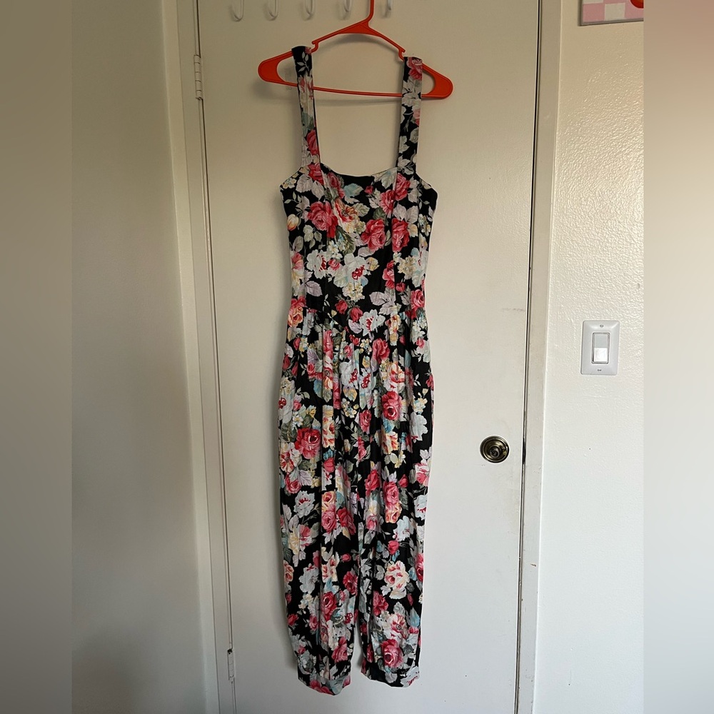 Jessica McClintock Gunne Sax Floral Jumpsuit